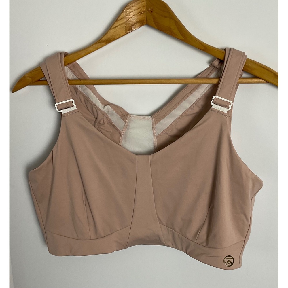 Kinflyte Freedom Bra 3XL Clay Pink Posture Support Adjustable Wireless Sport Bra